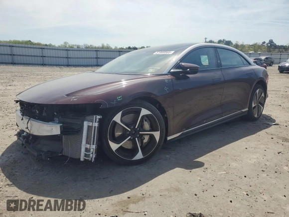 2023 Lucid Air Touring z VIN 50EA1TEA9PA004570, wystawiony jako Copart lot #51908985 z przebiegiem Nie podano mil oraz Szkody całkowita. Historia ofert i sprzedaży dostępna na DreamBid. Obrazek 1.