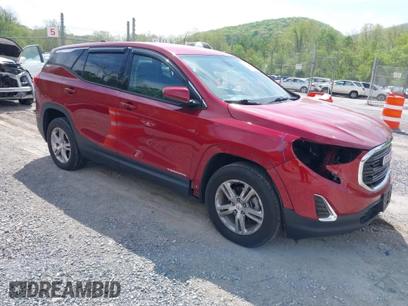 2019 GMC Terrain SLE with VIN 3GKALTEV4KL399376, listed as a IAAI auction lot 42143747 with 181,346 mi miles. Bid and sale history available at carsss.com. Image 1.
