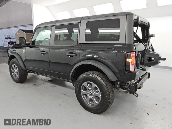2025 Ford Bronco Big Bend with VIN 1FMDE7BH9SLA43618, listed as a Copart auction lot 63977985 with 4,630 mi miles and Salvage title. Bid and sale history available at DreamBid. Image 2.