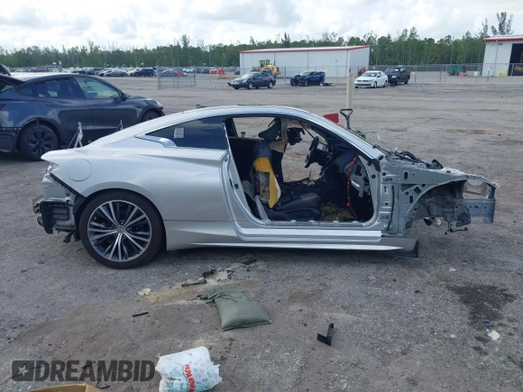 2018 Infiniti Q60 Sport with VIN JN1EV7EK9JM343350, listed as a IAAI auction lot 42452847 with Not provided miles and . Bid and sale history available at DreamBid. Image 14.