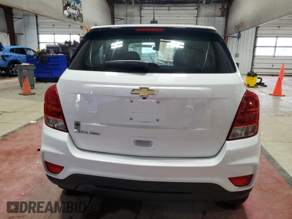 2018 Chevrolet Trax LS with VIN KL7CJNSB8JB603626, listed as a Copart auction lot 55661185 with 46,483 mi miles and Salvage Title. Bid and sale history available at carsss.com. Image 6.