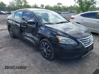 2015 Nissan Sentra SV with VIN 3N1AB7AP0FL628268, listed as a IAAI auction lot 41947178 with 186,460 mi miles and . Bid and sale history available at DreamBid. Image 1.