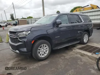 2023 Chevrolet Tahoe LT z VIN 1GNSCNKD5PR151863, wystawiony jako Copart lot #58972025 z przebiegiem 48 160 mil mil oraz Czysty tytuł • Clean title. Historia ofert i sprzedaży dostępna na DreamBid. Obrazek 1.