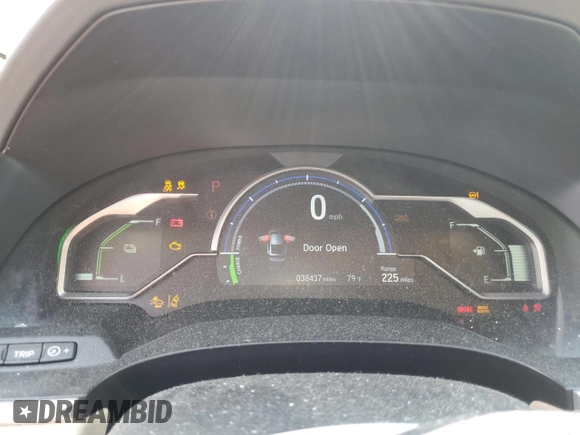 2018 Honda Clarity Plug-In Hybrid Touring with VIN JHMZC5F30JC020311, listed as a Copart auction lot 62074684 with 38,437 mi miles and Salvage Title. Bid and sale history available at carsss.com. Image 9.
