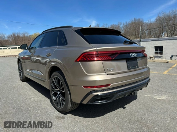 2019 Audi Q8 Prestige with VIN WA1FVBF18KD015892, listed as a Copart auction lot 52225795 with 61,436 mi miles and Clean title. Bid and sale history available at DreamBid. Image 2.