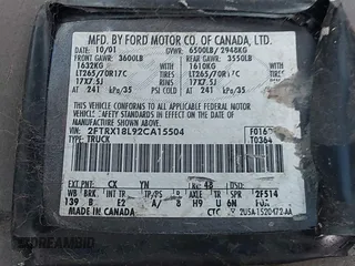 2002 Ford F-150 XL z VIN 2FTRX18L92CA15504, wystawiony jako IAAI lot #42165174 z przebiegiem Nie podano mil oraz . Historia ofert i sprzedaży dostępna na DreamBid. Obrazek 9.