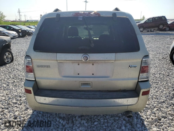 2010 Mercury Mariner with VIN 4M2CN9BG5AKJ11799, listed as a Copart auction lot 46441995 with 125,871 mi miles and Salvage Title. Bid and sale history available at DreamBid. Image 6.