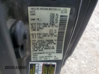 2009 Nissan Frontier SE z VIN 1N6AD06W19C422291, wystawiony jako Copart lot #54844505 z przebiegiem 177 731 mil mil oraz Czysty tytuł • Clean title. Historia ofert i sprzedaży dostępna na DreamBid. Obrazek 12.