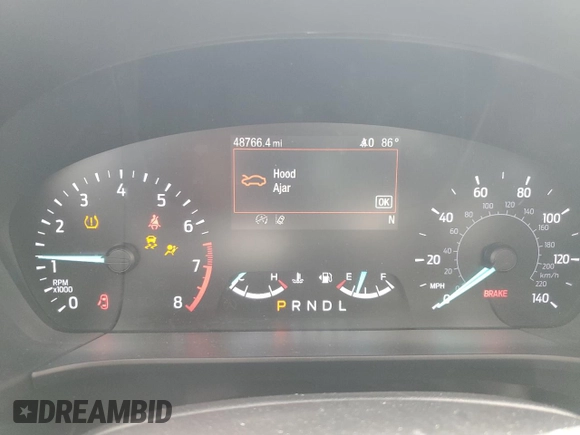 2021 Ford Escape SEL with VIN 1FMCU0H66MUA70235, listed as a Copart auction lot 56652395 with 48,766 mi miles and Salvage title. Bid and sale history available at DreamBid. Image 9.