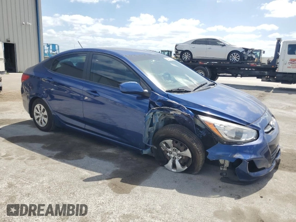 2015 Hyundai Accent GLS with VIN KMHCT4AE7FU935471, listed as a Copart auction lot 55411435 with 87,243 mi miles and Salvage Title. Bid and sale history available at DreamBid. Image 4.