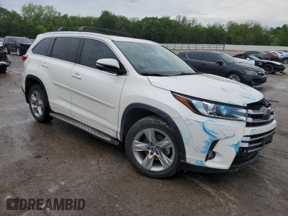2017 Toyota Highlander Limited with VIN 5TDYZRFH5HS211889, listed as a Copart auction lot 54254785 with 96,914 mi miles and Salvage title. Bid and sale history available at DreamBid. Image 4.