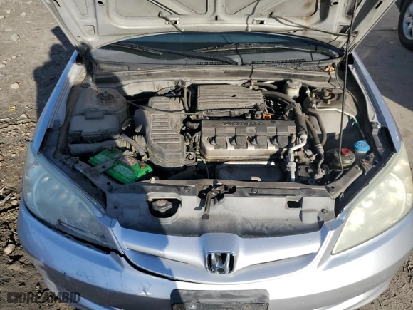 2004 Honda Civic VP with VIN 2HGES16354H619140, listed as a Copart auction lot 49255975 with 80,570 mi miles and Salvage Title. Bid and sale history available at carsss.com. Image 11.