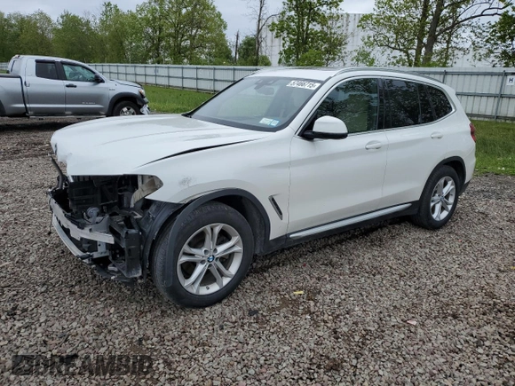 2020 BMW X3 xDrive30i z VIN 5UXTY5C05LLT32175, wystawiony jako Copart lot #57466715 z przebiegiem 49 575 mil mil oraz Szkoda całkowita • Salvage title. Historia ofert i sprzedaży dostępna na DreamBid. Obrazek 1.