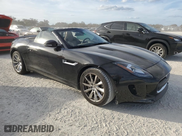 2014 Jaguar F-Type V6 with VIN SAJWA6E74E8K06478, listed as a Copart auction lot 76975894 with Not Provided miles and Salvage Title. Bid and sale history available at DreamBid. Image 4.
