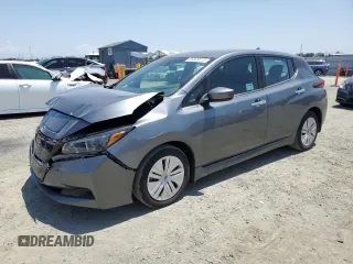 2024 Nissan LEAF S with VIN 1N4AZ1BV2RC551010, listed as a Copart auction lot 59508015 with 18,674 mi miles and Salvage title. Bid and sale history available at DreamBid. Image 1.