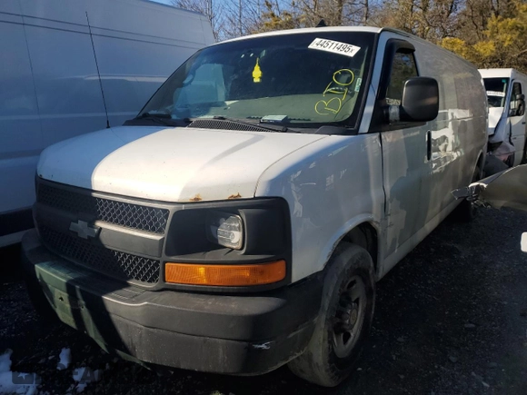 2013 Chevrolet Express Cargo Van with VIN 1GCZGUCGXD1155819, listed as a Copart auction lot 44511495 with 388,439 mi miles and Non Repairable. Bid and sale history available at carsss.com. Image 1.
