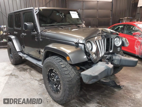 2017 Jeep Wrangler Unlimited Sahara z VIN 1C4BJWEG5HL746971, wystawiony jako IAAI lot #41959241 z przebiegiem 47 458 mil mil oraz . Historia ofert i sprzedaży dostępna na DreamBid. Obrazek 1.