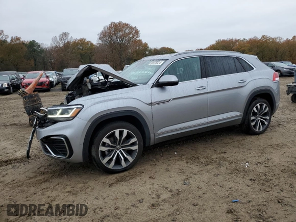 2022 Volkswagen Atlas SEL Premium R-Line with VIN 1V2FE2CA8NC205856, listed as a Copart auction lot 83979724 with 66,060 mi miles and Salvage title. Bid and sale history available at DreamBid. Image 1.
