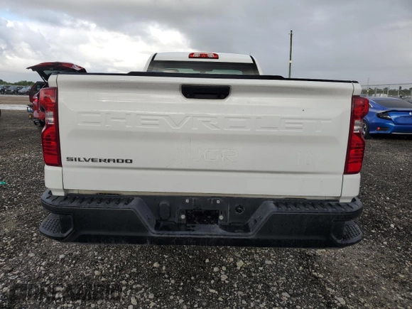 2021 Chevrolet Silverado 1500 Work Truck with VIN 3GCNWAEH7MG172990, listed as a Copart auction lot 41443265 with 27,921 mi miles and Non Repairable. Bid and sale history available at carsss.com. Image 6.