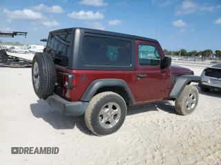 2021 Jeep Wrangler Sport with VIN 1C4GJXAN1MW683604, listed as a Copart auction lot 53838925 with 18,771 mi miles and Salvage title. Bid and sale history available at DreamBid. Image 3.
