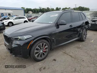 2024 BMW X5 xDrive50e with VIN 5UX43EU02R9U91727, listed as a Copart auction lot 64155574 with 7,050 mi miles and Salvage Title. Bid and sale history available at carsss.com. Image 1.