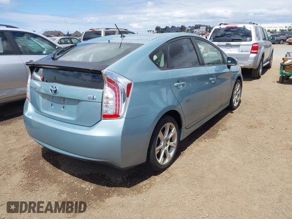 2014 Toyota Prius Four with VIN JTDKN3DU9E1808146, listed as a IAAI auction lot 42054435 with 86,915 mi miles. Bid and sale history available at carsss.com. Image 4.