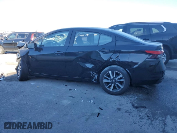 2021 Nissan Versa SV with VIN 3N1CN8EVXML831244, listed as a Copart auction lot 46722685 with 75,837 mi miles and Salvage Title. Bid and sale history available at carsss.com. Image 2.