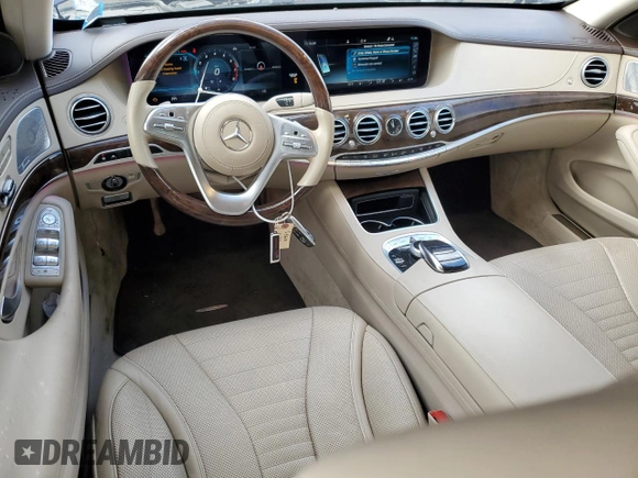 2019 Mercedes-Benz S 560 with VIN WDDUG8GB8KA483873, listed as a Copart auction lot 83876344 with 69,220 mi miles and Salvage Title. Bid and sale history available at DreamBid. Image 8.