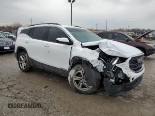 2018 GMC Terrain SLE with VIN 3GKALMEX0JL143404, listed as a Copart auction lot 46843685 with 88,094 mi miles and Salvage Title. Bid and sale history available at carsss.com. Image 4.