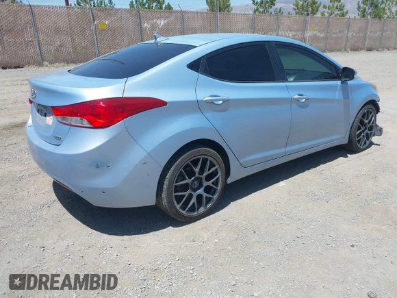 2012 Hyundai Elantra Limited with VIN KMHDH4AEXCU351048, listed as a IAAI auction lot 42618873 with 215,748 mi miles and . Bid and sale history available at DreamBid. Image 4.