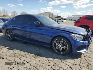 2017 Mercedes-Benz C 300 with VIN 55SWF4JB8HU207280, listed as a Copart auction lot 47093405 with 120,757 mi miles and Clean Title. Bid and sale history available at DreamBid. Image 4.