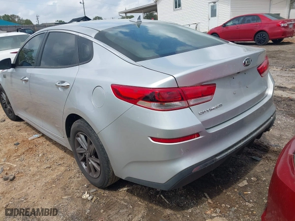 2019 Kia Optima S with VIN 5XXGT4L38KG282523, listed as a IAAI auction lot 41929453 with 261,095 mi miles. Bid and sale history available at carsss.com. Image 3.