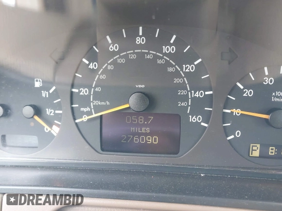 2000 Mercedes-Benz E 320 with VIN WDBJH65J8YA981779, listed as a IAAI auction lot 42107928 with 276,090 mi miles and . Bid and sale history available at DreamBid. Image 15.