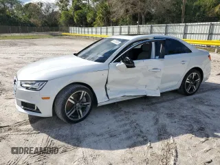 2017 Audi A4 Prestige with VIN WAUFNAF43HN011808, listed as a Copart auction lot 46702035 with 98,205 mi miles and Salvage Title. Bid and sale history available at carsss.com. Image 1.