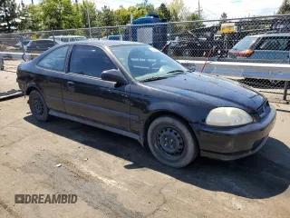 1998 Honda Civic DX with VIN 1HGEJ6120WL012227, listed as a Copart auction lot 68300514 with 278,117 mi miles and Salvage Title. Bid and sale history available at carsss.com. Image 4.