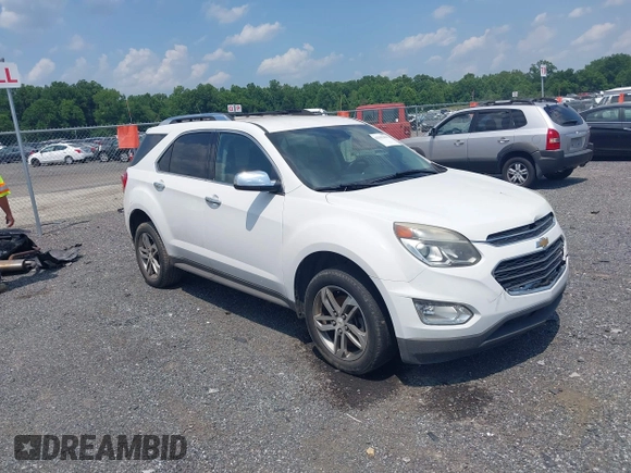 2016 Chevrolet Equinox LTZ with VIN 2GNFLGEK6G6146464, listed as a IAAI auction lot 42592421 with 126,354 mi miles and . Bid and sale history available at DreamBid. Image 1.