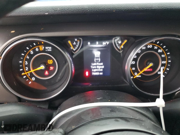 2018 Jeep Wrangler Sport with VIN 1C4GJXAG6JW291330, listed as a Copart auction lot 80825624 with 76,953 mi miles and Salvage Title. Bid and sale history available at carsss.com. Image 9.