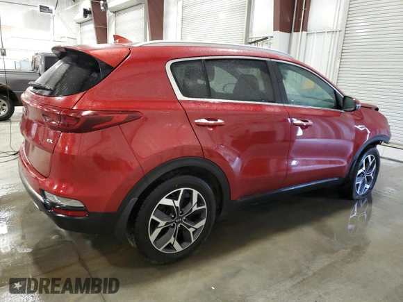2020 Kia Sportage EX with VIN KNDPNCAC2L7703007, listed as a Copart auction lot 54276035 with 65,269 mi miles and Salvage title. Bid and sale history available at DreamBid. Image 3.
