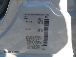 2025 Nissan Altima SR with VIN 1N4BL4CV7SN354284, listed as a IAAI auction lot 42067312 with 15,000 mi miles and . Bid and sale history available at DreamBid. Image 9.