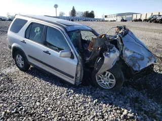 2003 Honda CR-V EX with VIN JHLRD77873C043661, listed as a Copart auction lot 46678925 with 0 mi miles and Salvage Title. Bid and sale history available at carsss.com. Image 4.