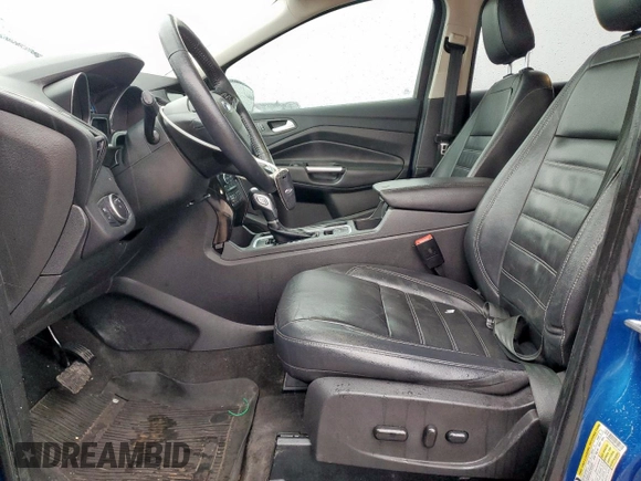 2018 Ford Escape Titanium with VIN 1FMCU9J98JUB31234, listed as a Copart auction lot 58817705 with 140,183 mi miles and Salvage title. Bid and sale history available at DreamBid. Image 7.
