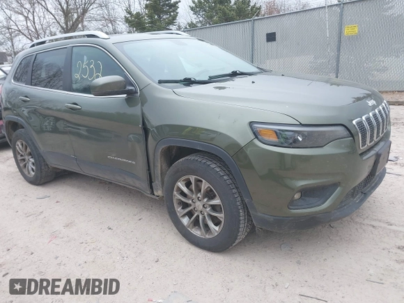 2019 Jeep Cherokee Latitude Plus with VIN 1C4PJMLB2KD395617, listed as a IAAI auction lot 41992532 with 254,632 mi miles and . Bid and sale history available at carsss.com. Image 1.