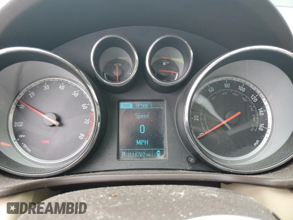 2013 Buick Regal Premium 1 с VIN 2G4GS5ER0D9150422, выставлен на аукционе Copart как лот 58039445 с пробегом 114 202 миль миль и Списание • Salvage title. История ставок и продаж доступна на DreamBid. Изображение 9.