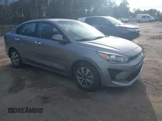 2022 Kia Rio S with VIN 3KPA24ADXNE458764, listed as a IAAI auction lot 41503859 with 43,252 mi miles. Bid and sale history available at carsss.com. Image 1.