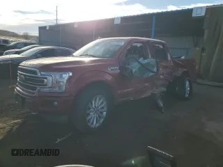 2019 Ford F-150 Limited with VIN 1FTEW1EG9KFC86317, listed as a Copart auction lot 43278505 with 0 mi miles and Salvage Title. Bid and sale history available at carsss.com. Image 1.