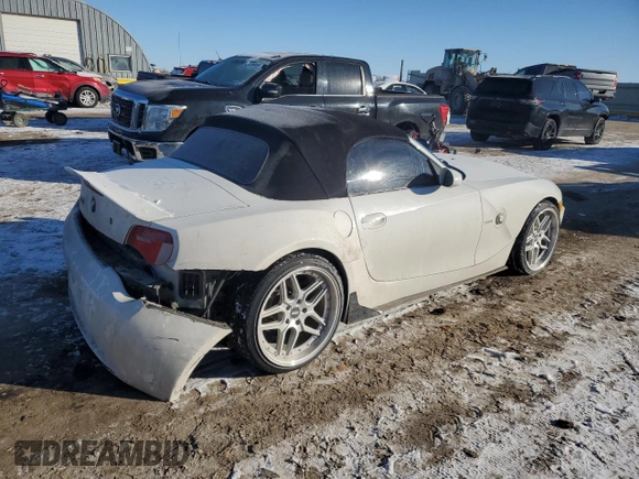 2006 BMW Z4 3.0i with VIN 4USBU33596LW58908, listed as a Copart auction lot 89403915 with 156,791 mi miles and Salvage title. Bid and sale history available at DreamBid. Image 3.