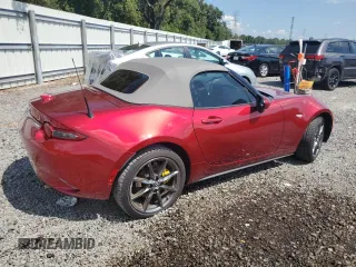 2020 Mazda MX-5 Miata Grand Touring z VIN JM1NDAD79L0415751, wystawiony jako Copart lot #71864574 z przebiegiem Nie podano mil oraz Szkoda całkowita • Salvage title. Historia ofert i sprzedaży dostępna na DreamBid. Obrazek 3.