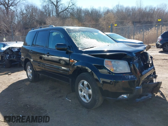 2008 Honda Pilot EX-L with VIN 5FNYF18518B042861, listed as a IAAI auction lot 41733408 with 169,349 mi miles. Bid and sale history available at carsss.com. Image 1.