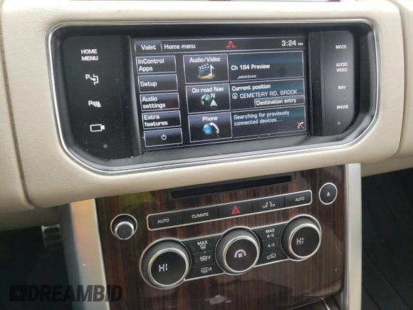 2015 Land Rover Range Rover Supercharged с VIN SALGS2TFXFA210976, выставлен на аукционе Copart как лот 51356865 с пробегом 46 068 миль миль и На запчасти • Non repairable. История ставок и продаж доступна на DreamBid. Изображение 9.