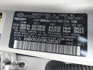 2024 Hyundai Ioniq 5 Limited z VIN KM8KRDDF0RU285367, wystawiony jako IAAI lot #41779126 z przebiegiem 3 567 mil mil oraz . Historia ofert i sprzedaży dostępna na DreamBid. Obrazek 9.